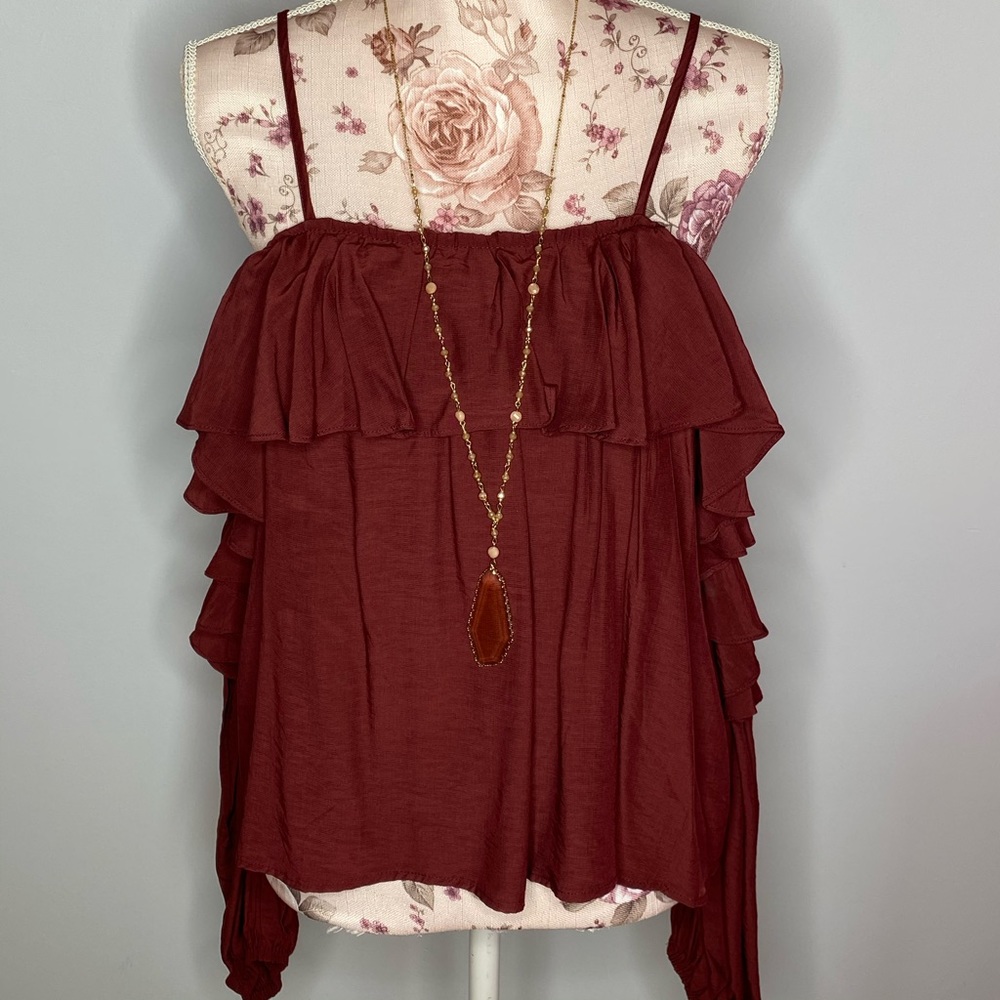 NWT off the shoulder long sleeve blouse